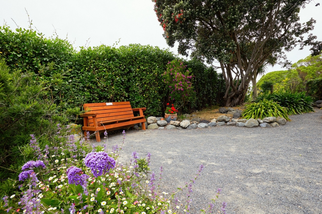 Dolphin Lodge Backpackers - garden seat